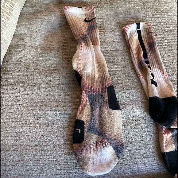 Mens Nike elite socks SZ large custom - Picture 3 of 4